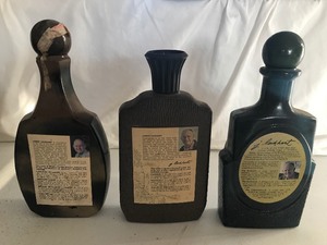 lot 171 image: 3 - Vintage Jim Beam collector bottles