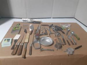 lot 252 image: Vintage Kitchen Utensils & More
