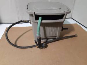 lot 263 image: garden hose with storage box