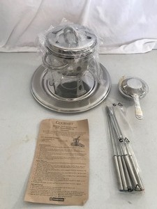 lot 192 image: Gourmet Collection Premium 1810 Stainless Steel 10 piece Dessert Fondue Set