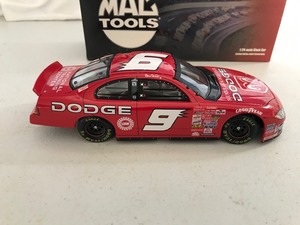 lot 283 image: 2002 NASCAR MAC Tools Bill Elliott #9 Dodge 124 scale die cast stock car