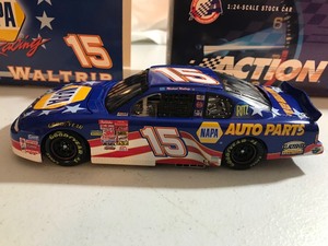 lot 408 image: 2001 NASCAR Action Racing Michael Waltrip #15 NAPA 124 scale die cast stock car