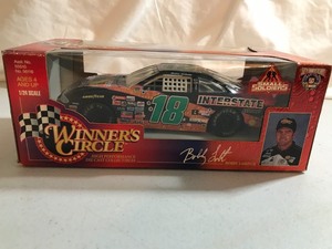 lot 413 image: 1998 NASCAR Winners Circle 50th Anniversary Bobby Labonte #18 Small Soldiers 124 scale die cast stock car