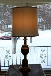 lot 81 image: Stiffel Lamp with Tailor-Made Lampshade Working