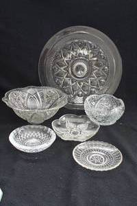 lot 102 image: Cut Glass Serving Bowls and Platters