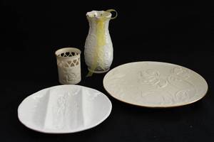 lot 108 image: Cream Colored Dish Lot Lenox