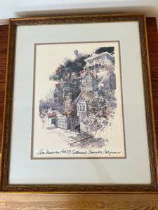 lot 26 image: Casa Madrona Hotel & Restaurant Watercolor Print by Marilyn Simandle