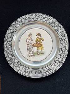 lot 46 image: Kate Greenway Decorative Plates - Set of 2