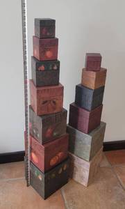 lot 106 image: Playful Staging Russian Doll Boxes