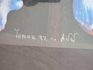 lot 163 image: Yuroz The Hug with Personalized Signature