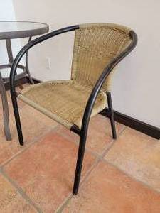 lot 61 image: Contemporary Patio Caf Set