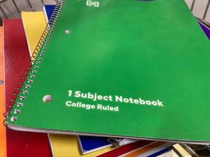 College Ruled Notebooks