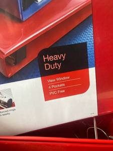 Heavy Duty 4 Binders