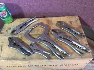 lot 41 image: Group 6 Adjustable Locking Pliers