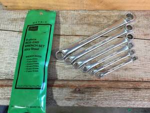 lot 51 image: Sears 6pc Metric Box-End Wrench Set