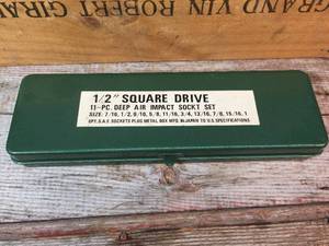 lot 72 image: 11pc 12dr Deep Impact Socket Set - SAE