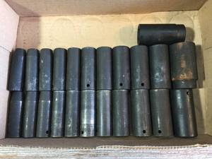 lot 139 image: Group Pittsburgh 12Dr Impact Deep Well SAE-Metric Sockets