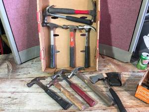 lot 142 image: Group Claw Hammers