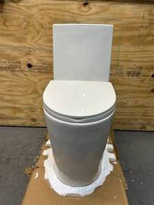 lot 95 image: SWISS MADISON Well Made Forever SM-1T254 St. Tropez One Piece Toilet, 26.6 x 15 x 31 inches, Glossy White