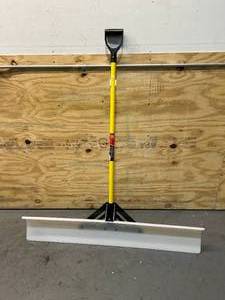 lot 14 image: THE SNOW PLOW- 48 UHMW POLY Snow & Waste Pusher