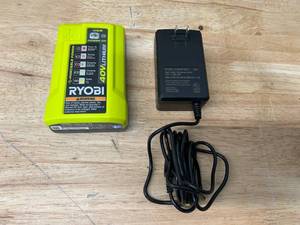 lot 114 image: RYOBI 40V Charger with USB
