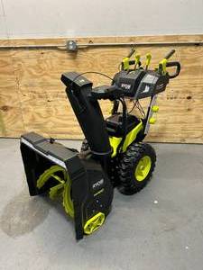 lot 4 image: RYOBI 40V HP 40V HP Brushless 24 2-Stage Cordless Electric Self-Propelled Snow Blower - (4) 6 Ah Batteries & 2 Chargers