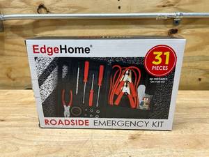 lot 56 image: EDGEHOME 31 Piece Roadside Emergency Kit