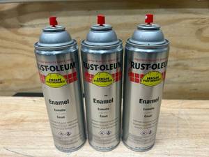 lot 108 image: RUST-OLEUM Lot of 3 Cans of- High Performance V2100 System Farm Equipment Aerosols - ford blue hard hat spraypaint 15 oz