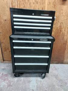 lot 1 image: Husky Tool Chest & Rolling Cabinet