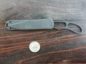 lot 62 image: KA-BAR 5699 Skeletonized Knife Handle With Sheath