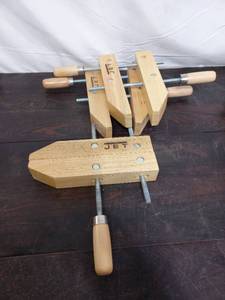 lot 229 image: Three Jet Wood Hand screw Clamps