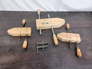 lot 231 image: Four Hand screw Clamps