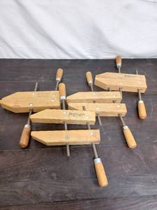 lot 232 image: Four Jorgensen Hands screw Clamps