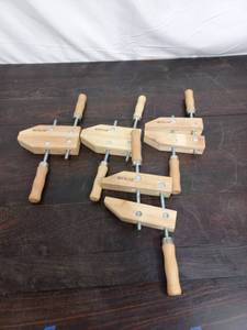 lot 234 image: Four Rockler Hand screw Clamps