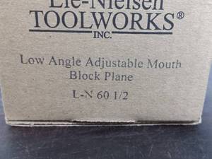 lot 97 image: Lie-Nielsen Low Angle Adjustable Mouth Block Plane