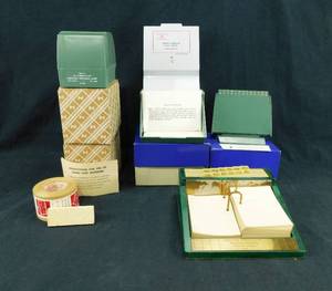 lot 3 image: Lot of 4 Various Vintage Desk Sets