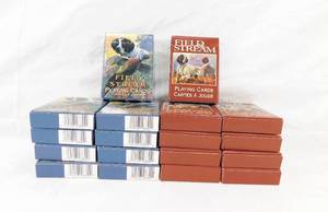 lot 34 image: Lot of 18 Decks of Field Stream Playing Cards