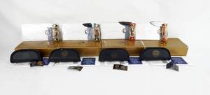 lot 57 image: Lot of 4 Vintage Franklin Mint Boy Scout Knives  3 are Sealed Boxes