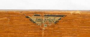 lot 60 image: Set of 2 Vintage Mid Century Wood Letter Trays