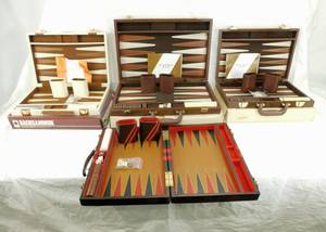 lot 48 image: Lot of 4 Vintage Backgammon Games