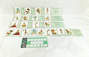lot 75 image: Lot of 22 Vintage 1950s Studio Sketch Girl and Ruler Blotters  - Some Artwork by TN Thompson and Posed by Evelyn West with Original Salesman Envelope