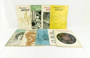 lot 78 image: Lot Vintage 1958 American Artist Magazines Missing Summer Edition
