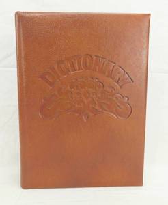 lot 83 image: Vintage 1982 Second College Edition Dictionary Leather Bound Book