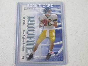 lot 2 image: 2000 Fleer Tom Brady Rookies Card...