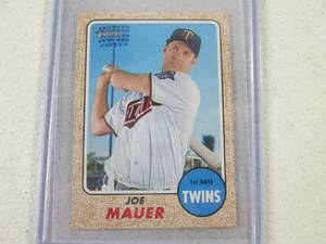 lot 55 image: 2017 Topps Heritage Mini SP Joe Mau...