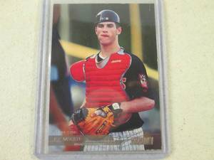 lot 65 image: 2002 Topps Stadium Club Joe Mauer F...