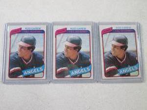 lot 77 image: 3 - 1980 Topps Rod Carew A.L. All-S...