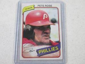 lot 86 image: 1980 Topps Pete Rose Burger King Ca...