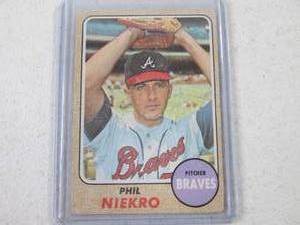 lot 88 image: 1968 Topps Phil Niekro Card...