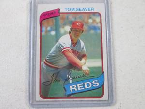 lot 104 image: 1980 Topps Tom Seaver Card...